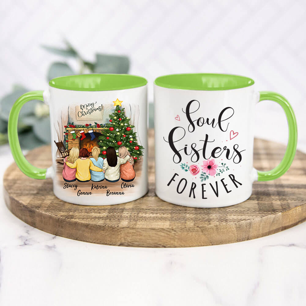 Personalized best friend Christmas gift ideas Accent mug - 2272