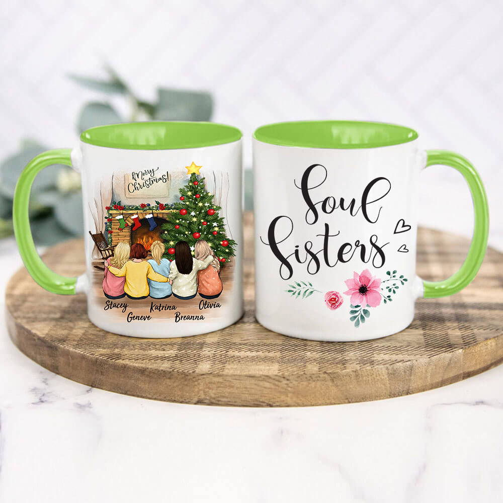 Personalized best friend Christmas gift ideas Accent mug - 2272