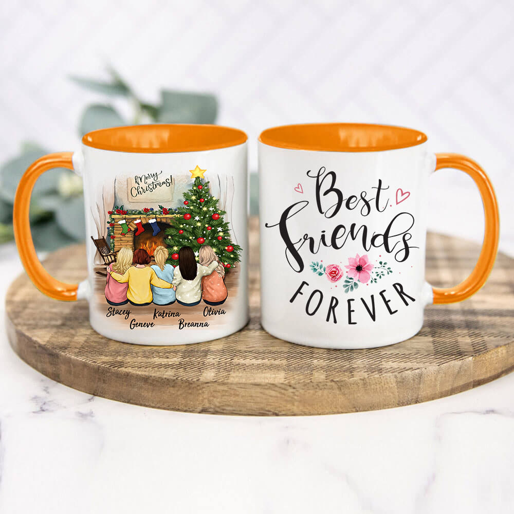 Personalized best friend Christmas gift ideas Accent mug - 2272