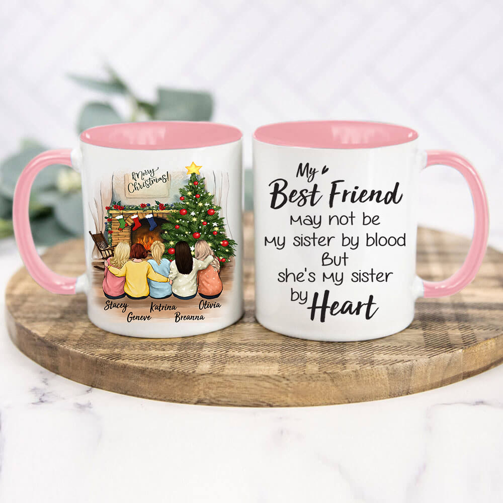 Personalized best friend Christmas gift ideas Accent mug - 2272