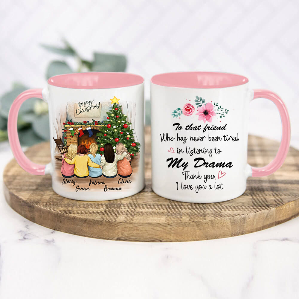 Personalized best friend Christmas gift ideas Accent mug - 2272