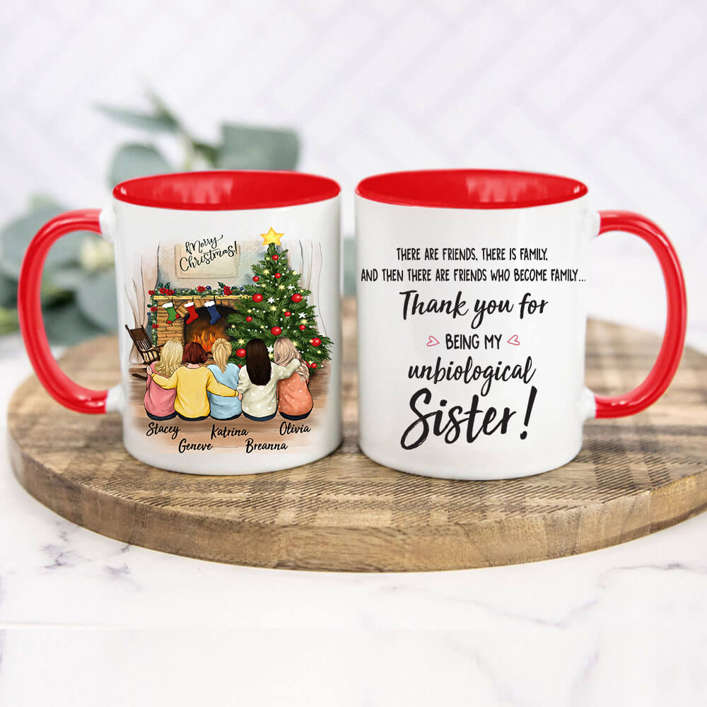 Personalized best friend Christmas gift ideas Accent mug - 2272