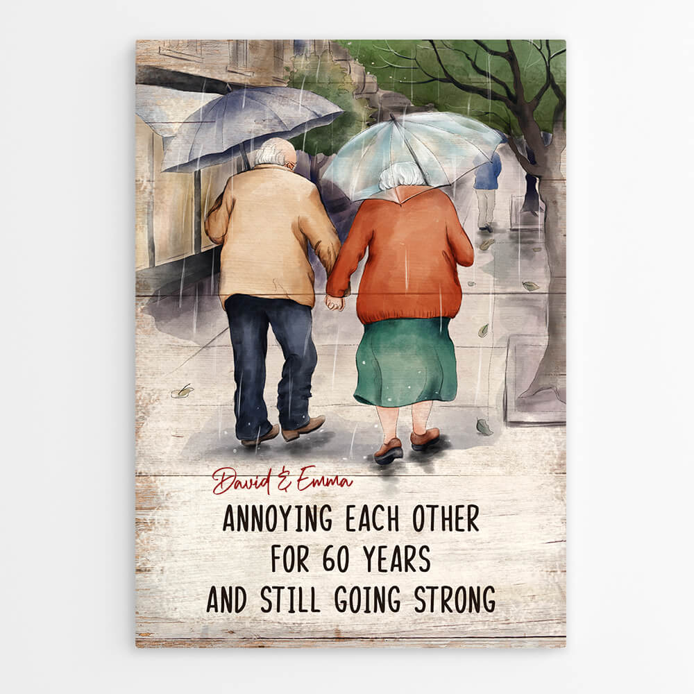Canvas Print Valentines Day Gift Old Couple Unifury Unifury