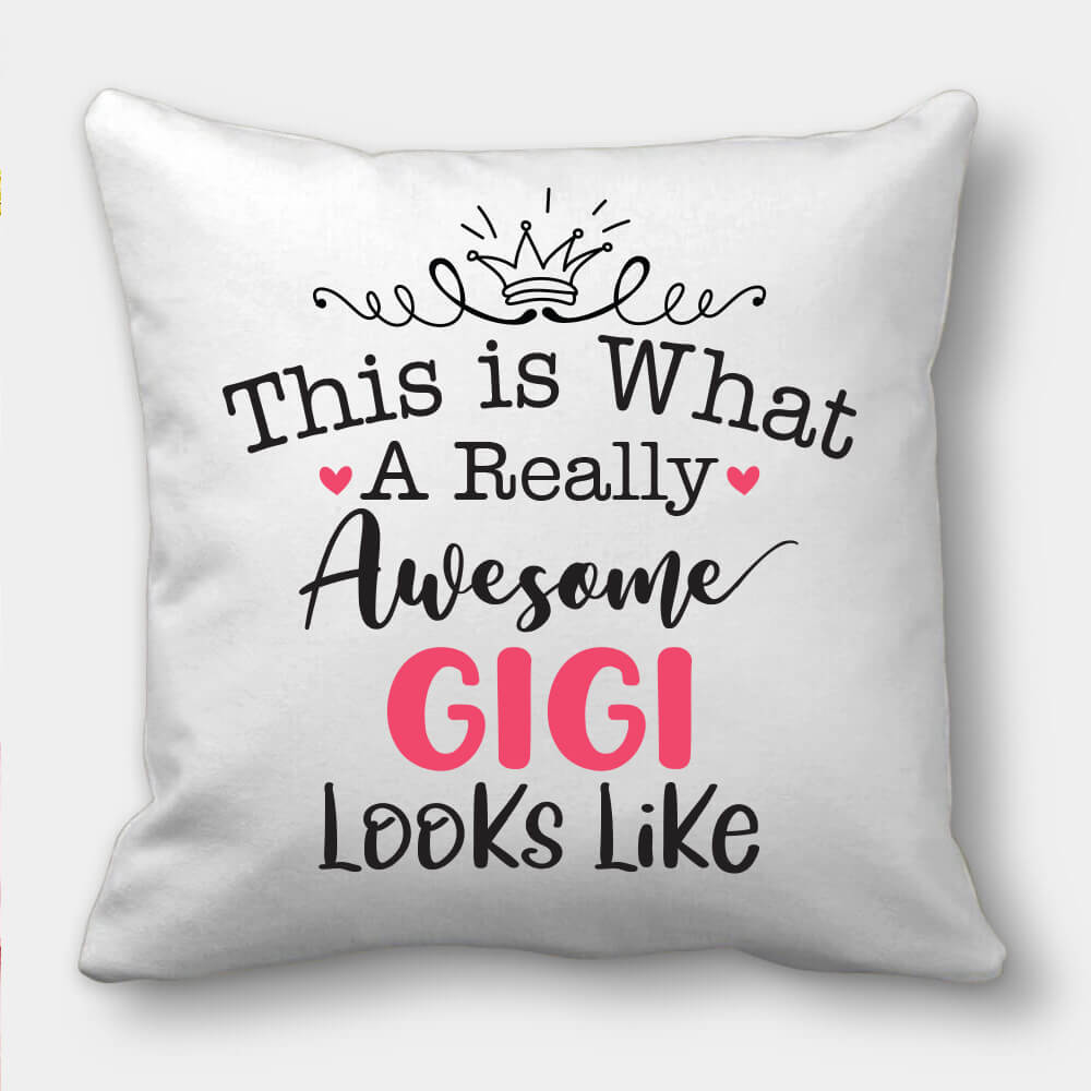 Awesome Gigi Gifts For Grandma Throw Pillow