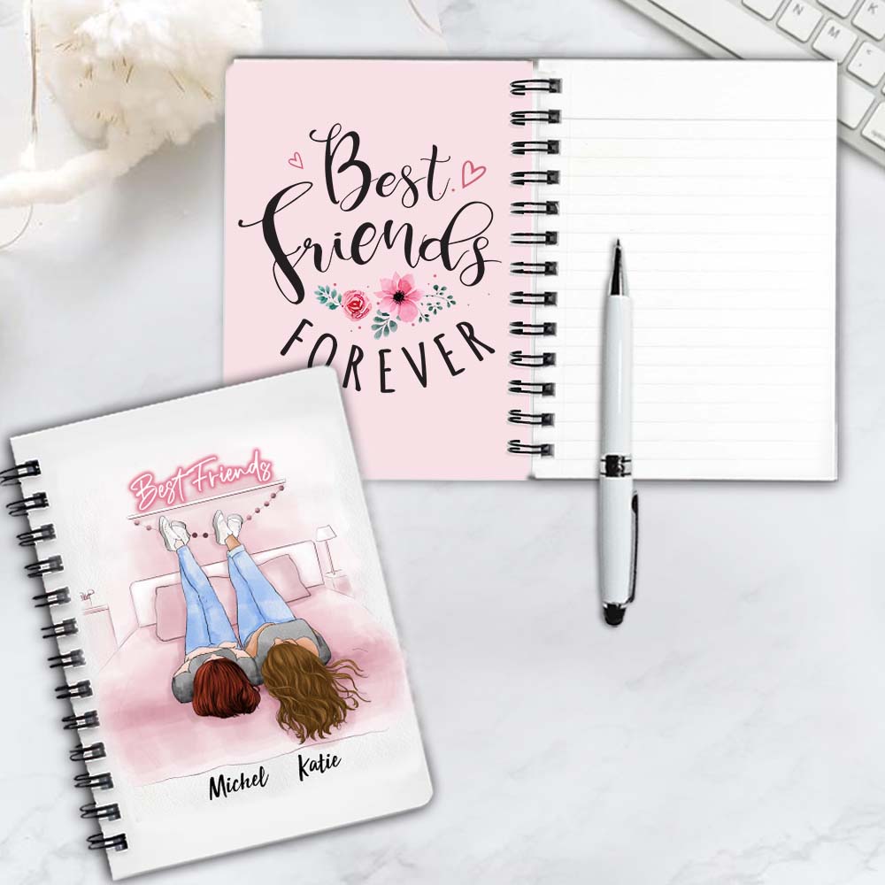 Personalized spiral journal birthday gifts for best friends - BFF