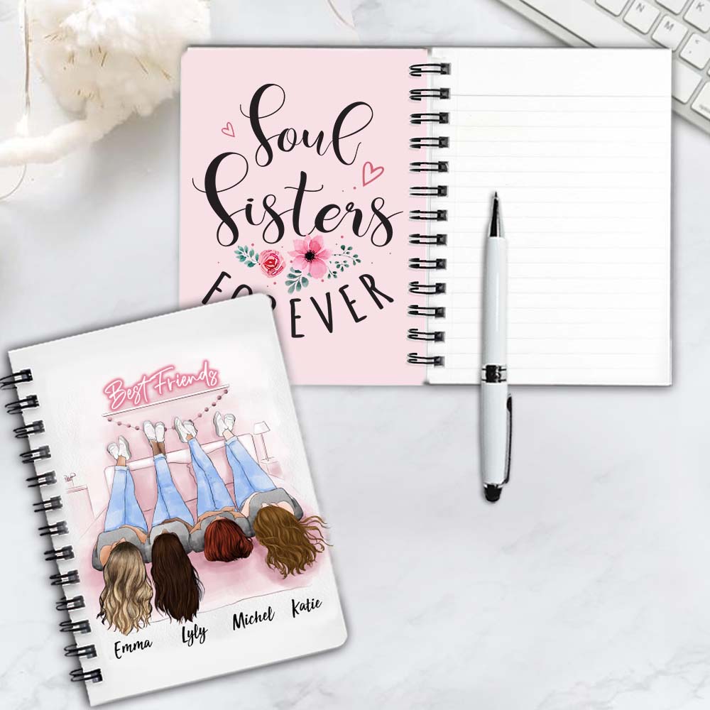 Personalized spiral journal birthday gifts for best friends - BFF