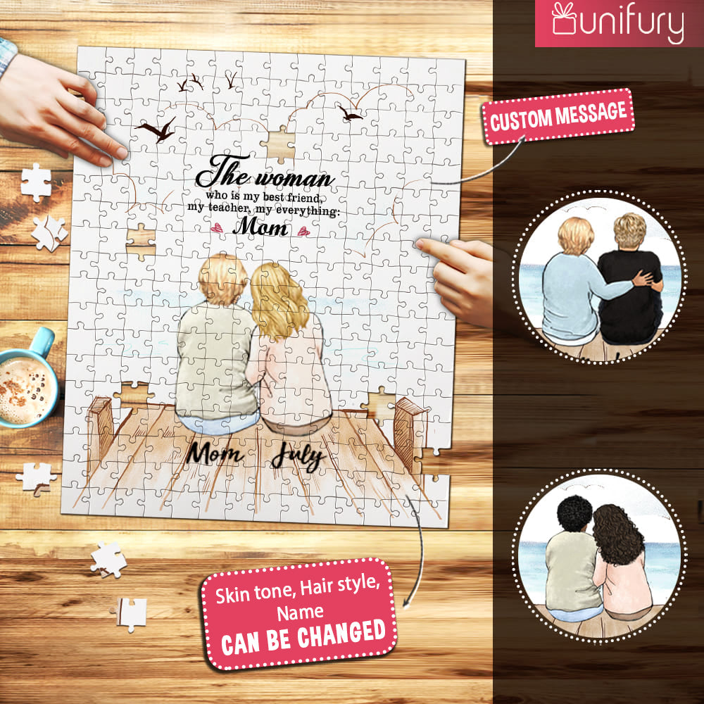 Personalized Mother's day puzzle gifts for mom - Wooden Dock - Unifury