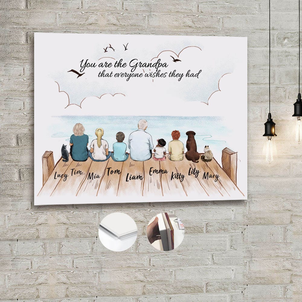 personalized acrylic print gift for grandpa - You are the grandpa everyone wishes they had