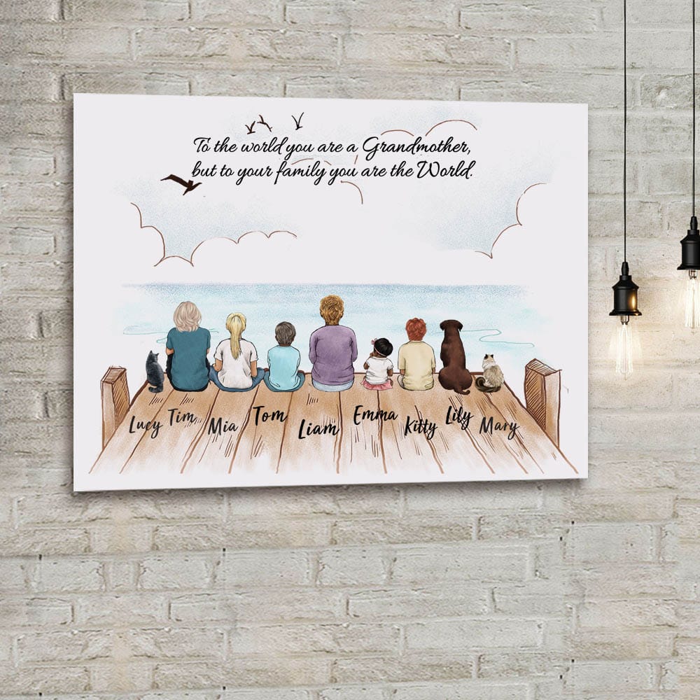 custom canvas print gift for grandma