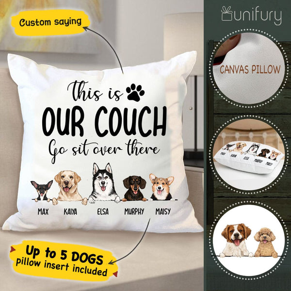 Dog store couch pillows