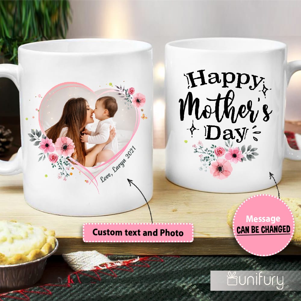 Personalized Mother's day coffee mug gifts for mom - Custom photo - Unifury