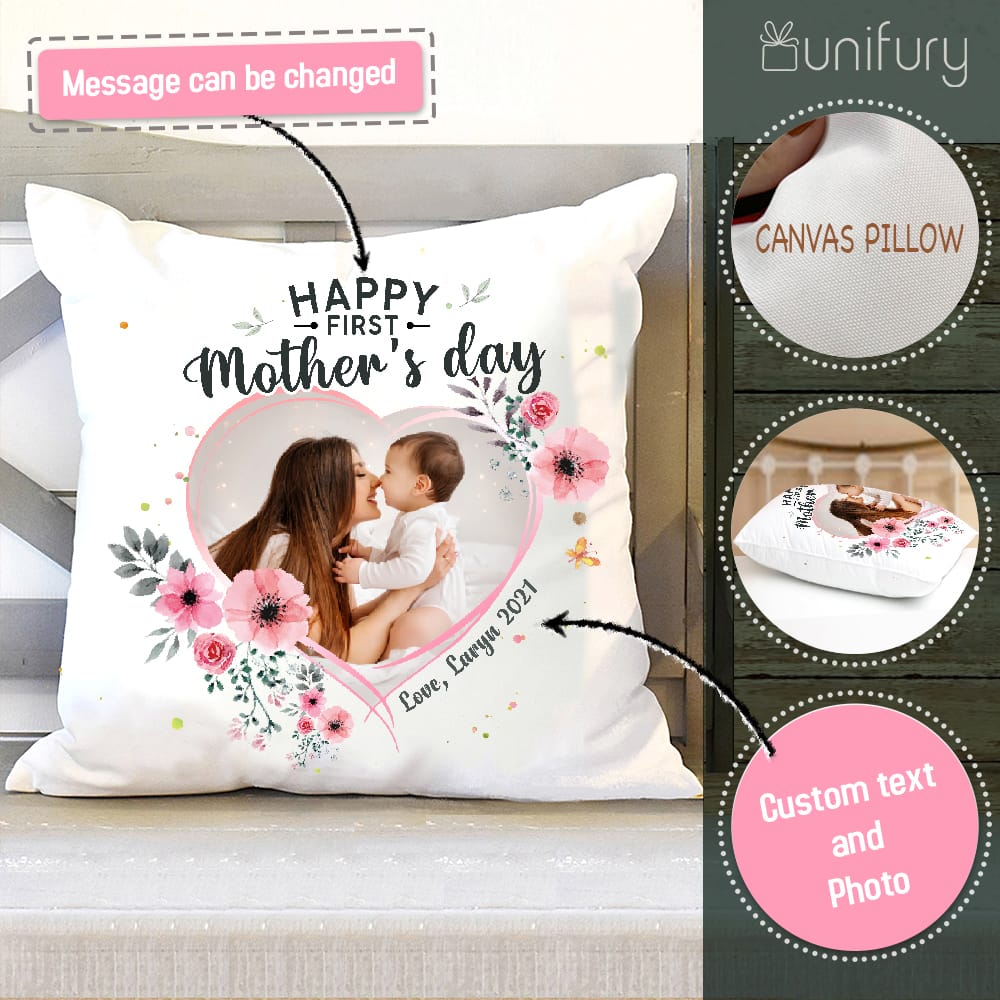 Personalized Mother&#39;s day pillow gifts for Mom - Custom photo