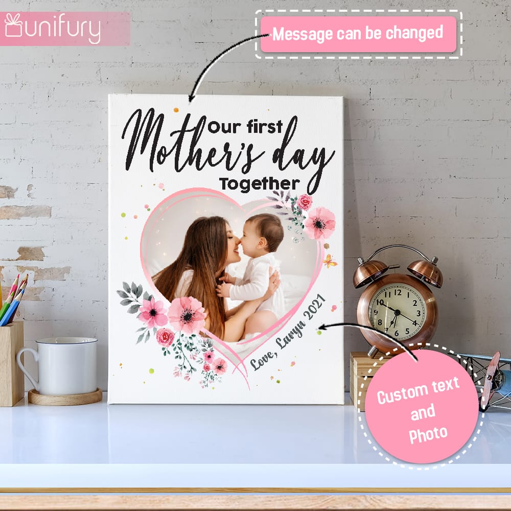 Personalized Mother&#39;s day canvas print wall art gifts for Mom - Custom photo