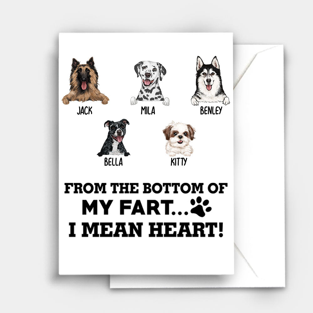 Personalized Postcard for dog Dad with custom funny sayings - Funny