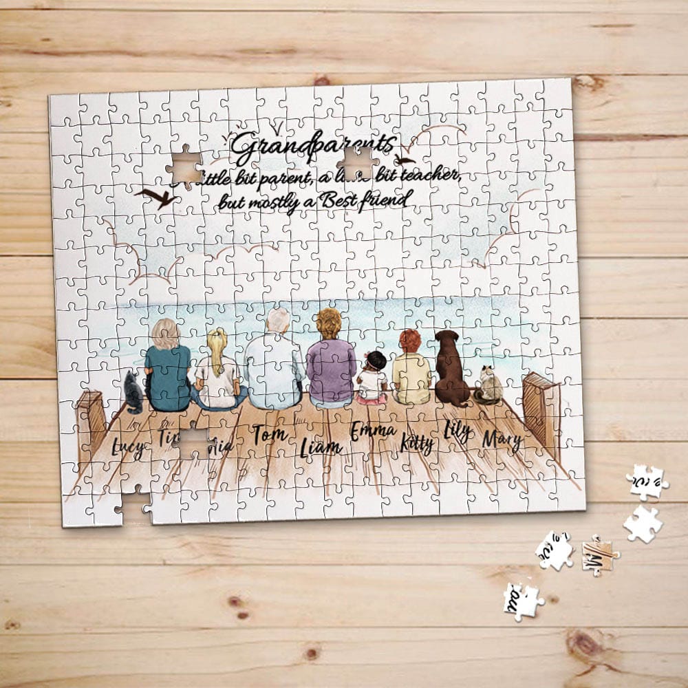 personalized puzzle gift for grandparents