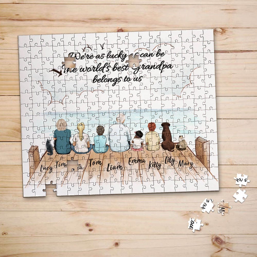personalized puzzle gift for grandparents