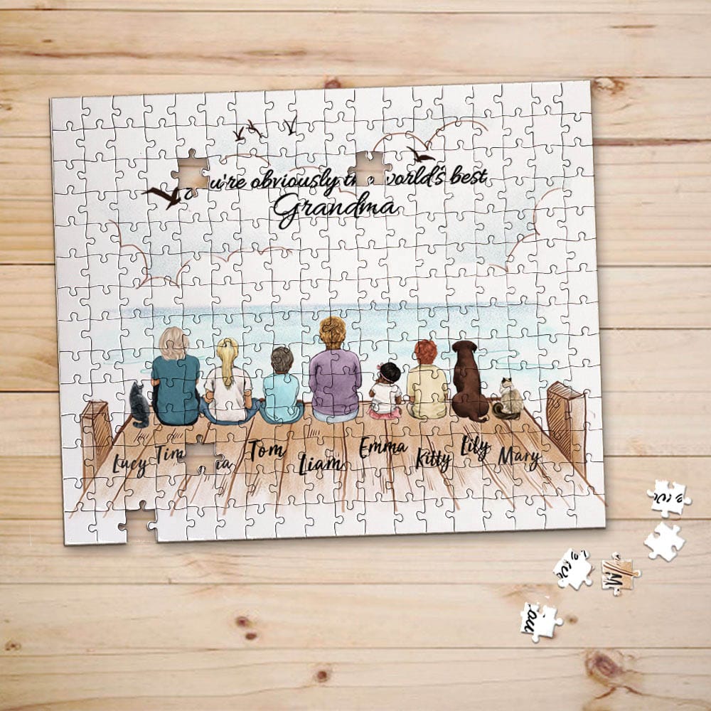 personalized puzzle gift for grandparents