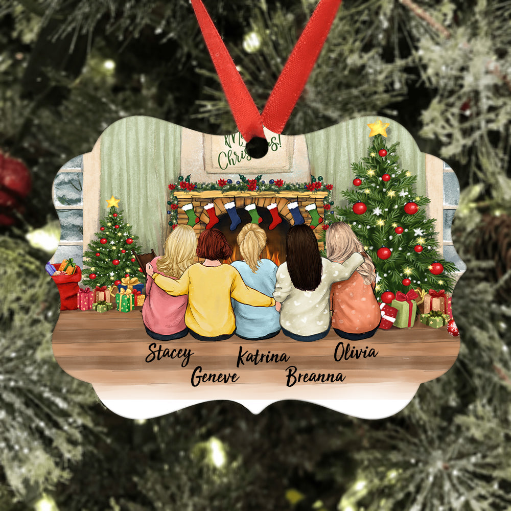 Personalized Medallion Metal Ornament Gifts for Best Friends