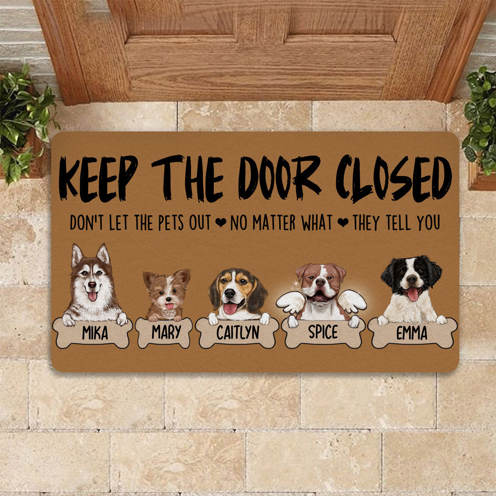 Personalized Welcome To The Dog's House Doormat - Unifury