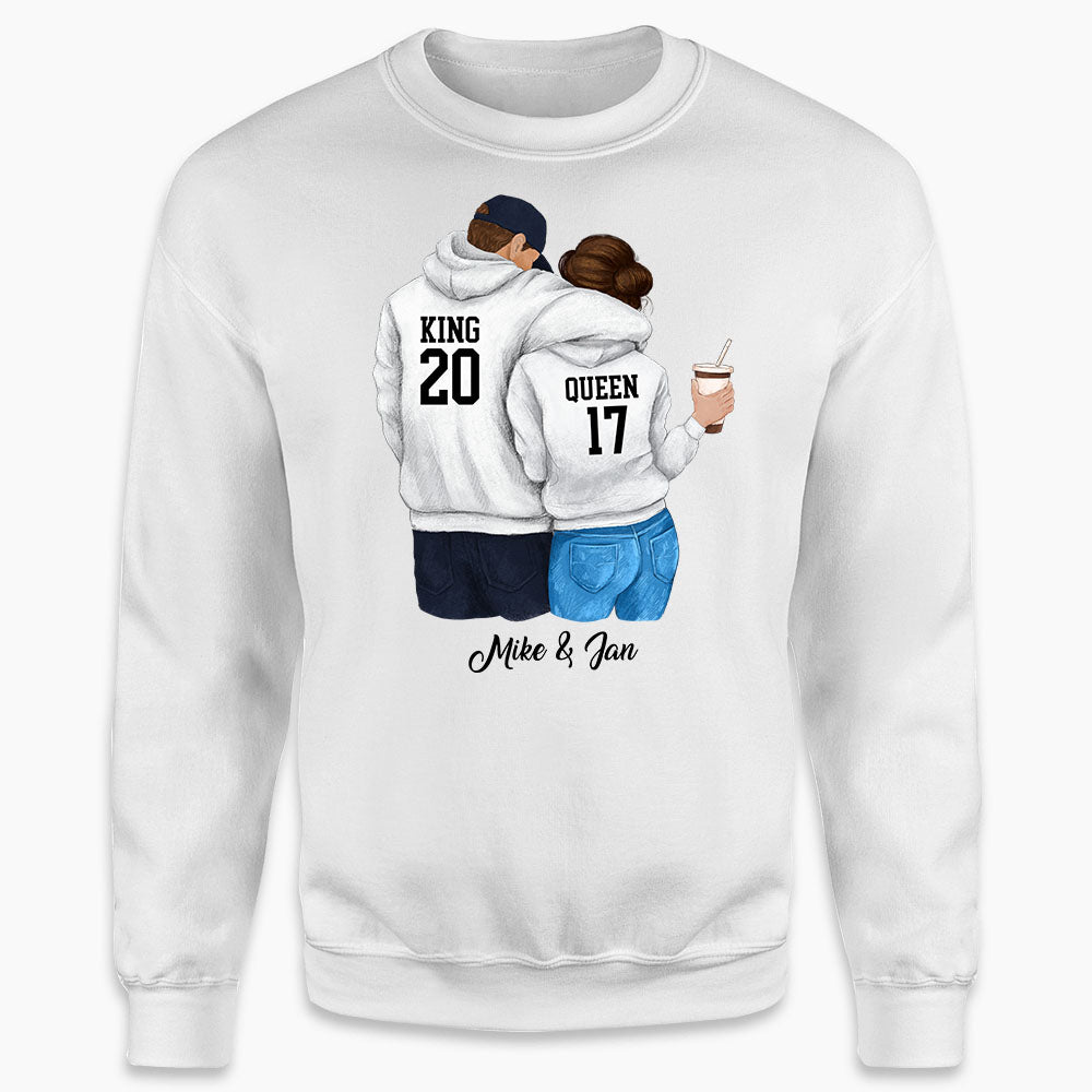 Personalized sweatshirt gifts for him for her - Couple Matching