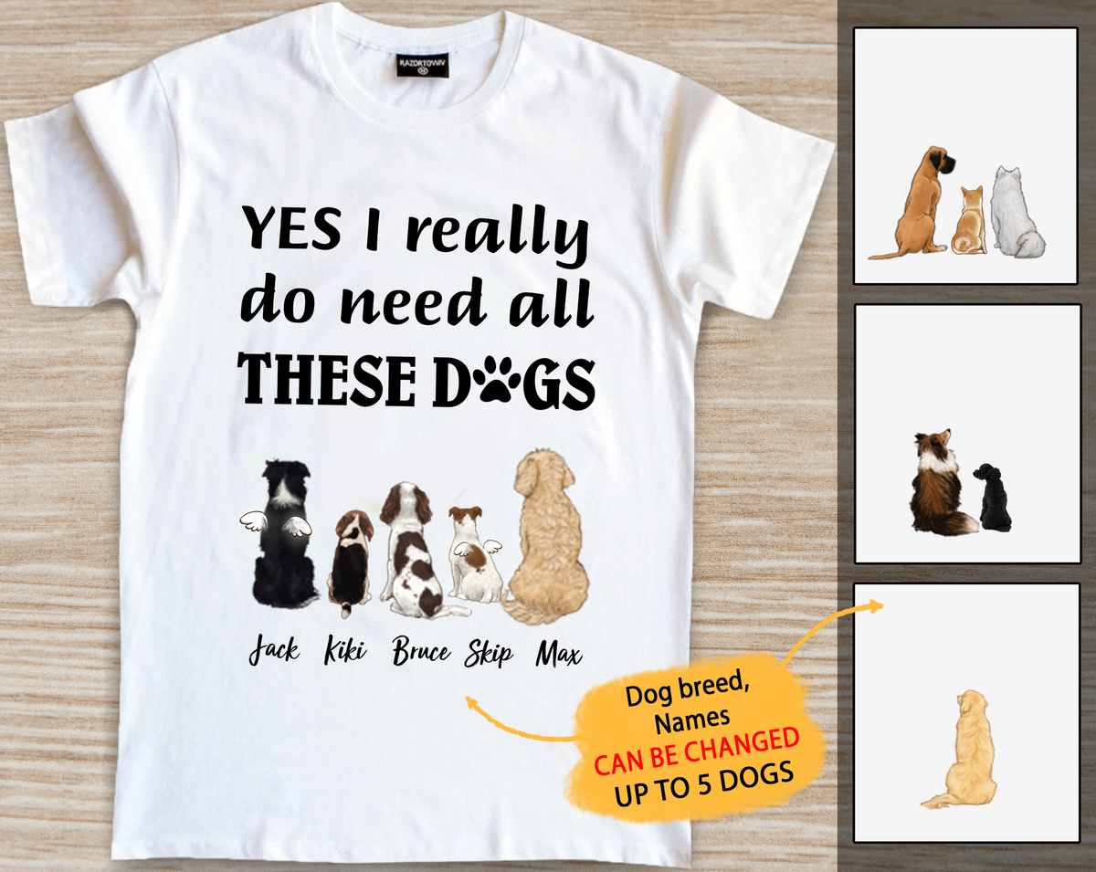 Personalized Dog Premium T-shirt - Just strands of love - Premium T-shirt - 2393