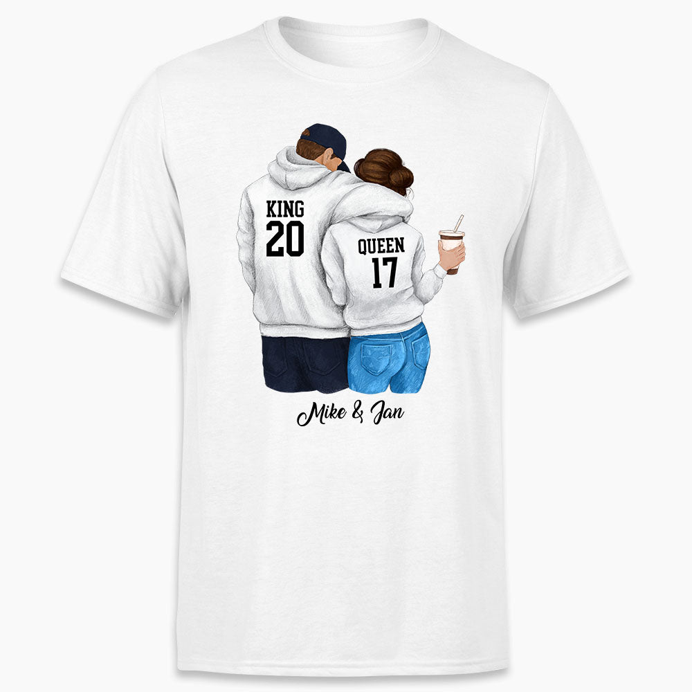 Personalized T-shirt gifts for him for her - Couple Matching