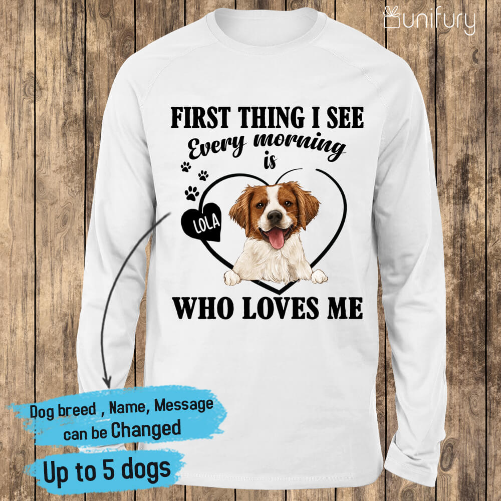 [FRONT SIDE] Personalized long sleeve gifts for dog lovers - Funny