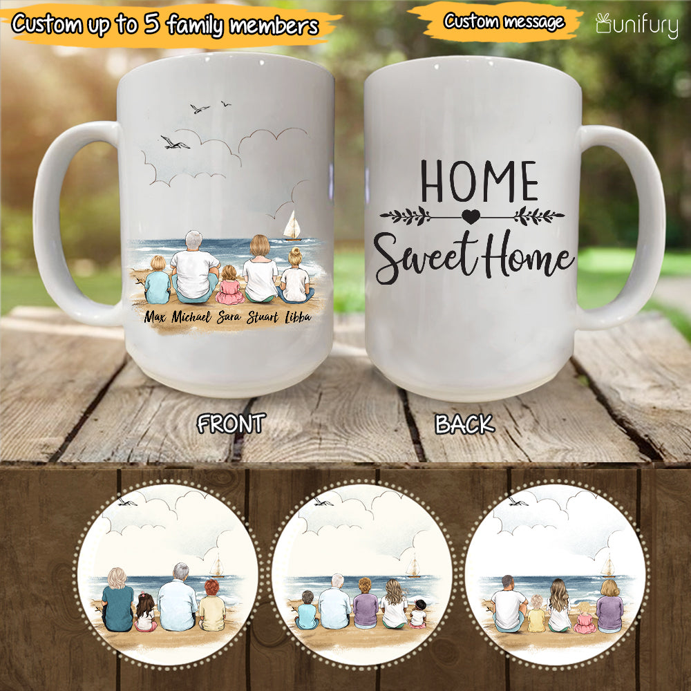 Custom Family Mugs - Home sweet home
