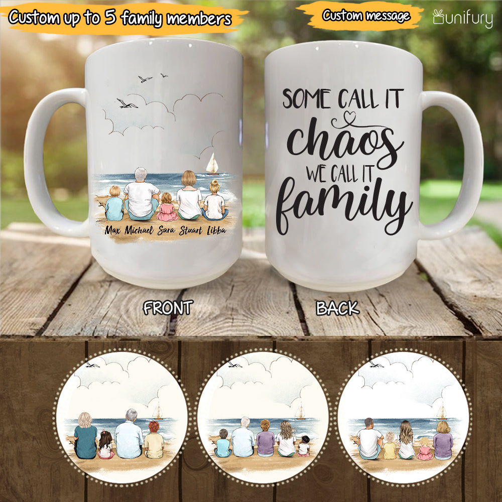Custom Family Mugs - Some call it chaos we call it family