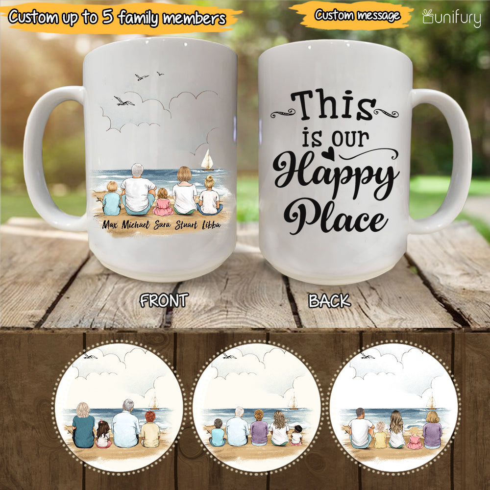 Custom Family Mugs - This is our happy place