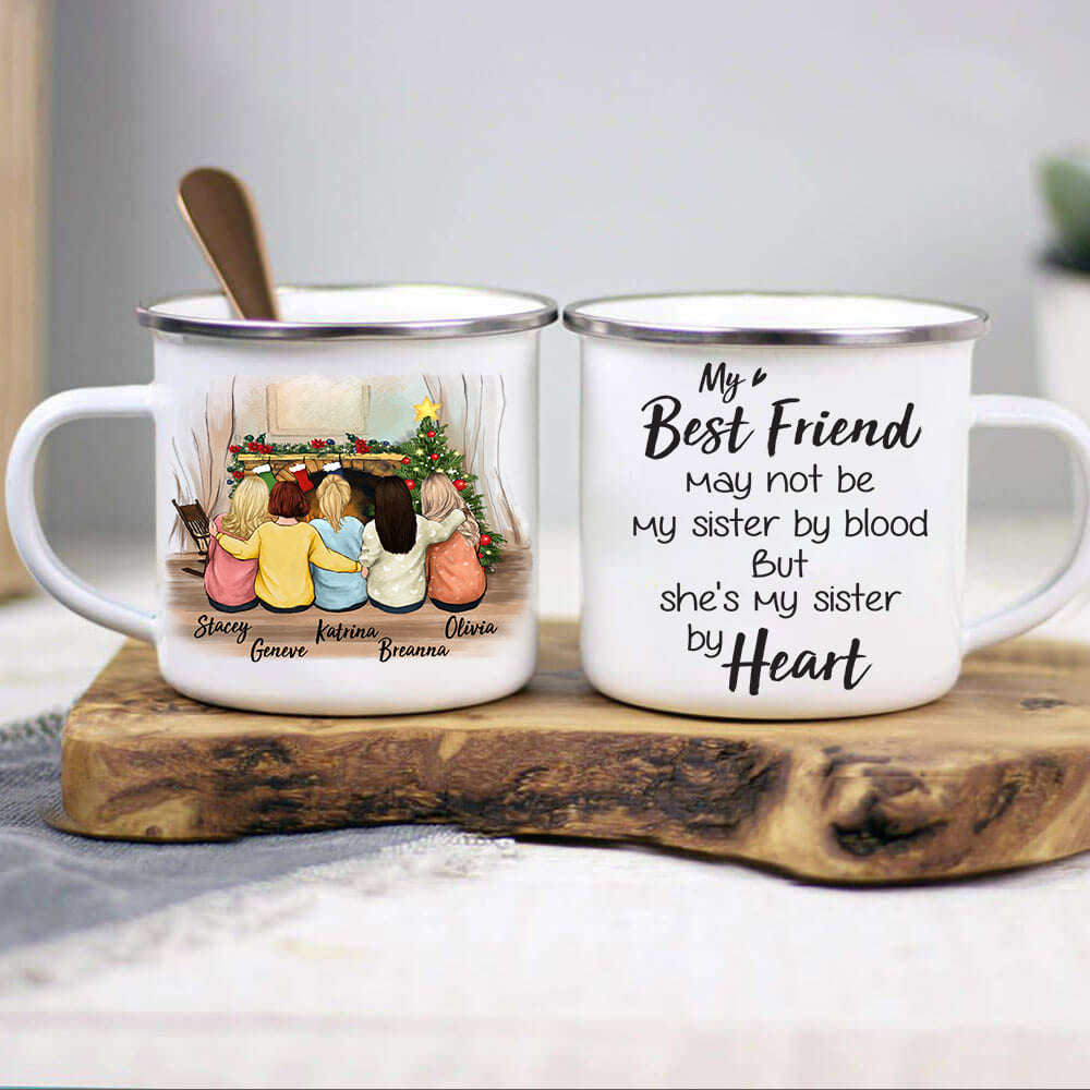 Personalized best friend Christmas gift ideas Campfire Mug