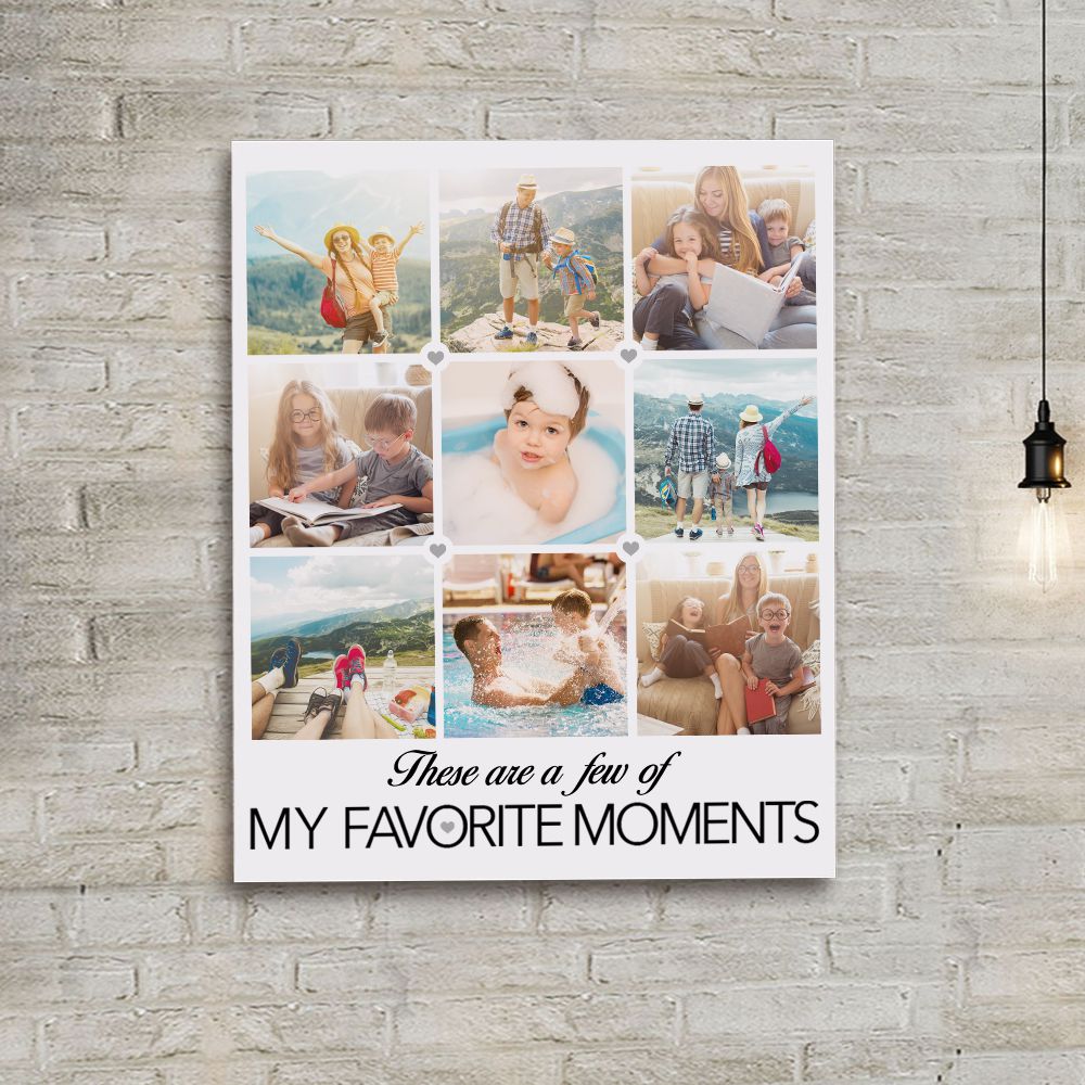 Personalized canvas print wall art gifts - CUSTOM PHOTO - These are a few of my favorite things