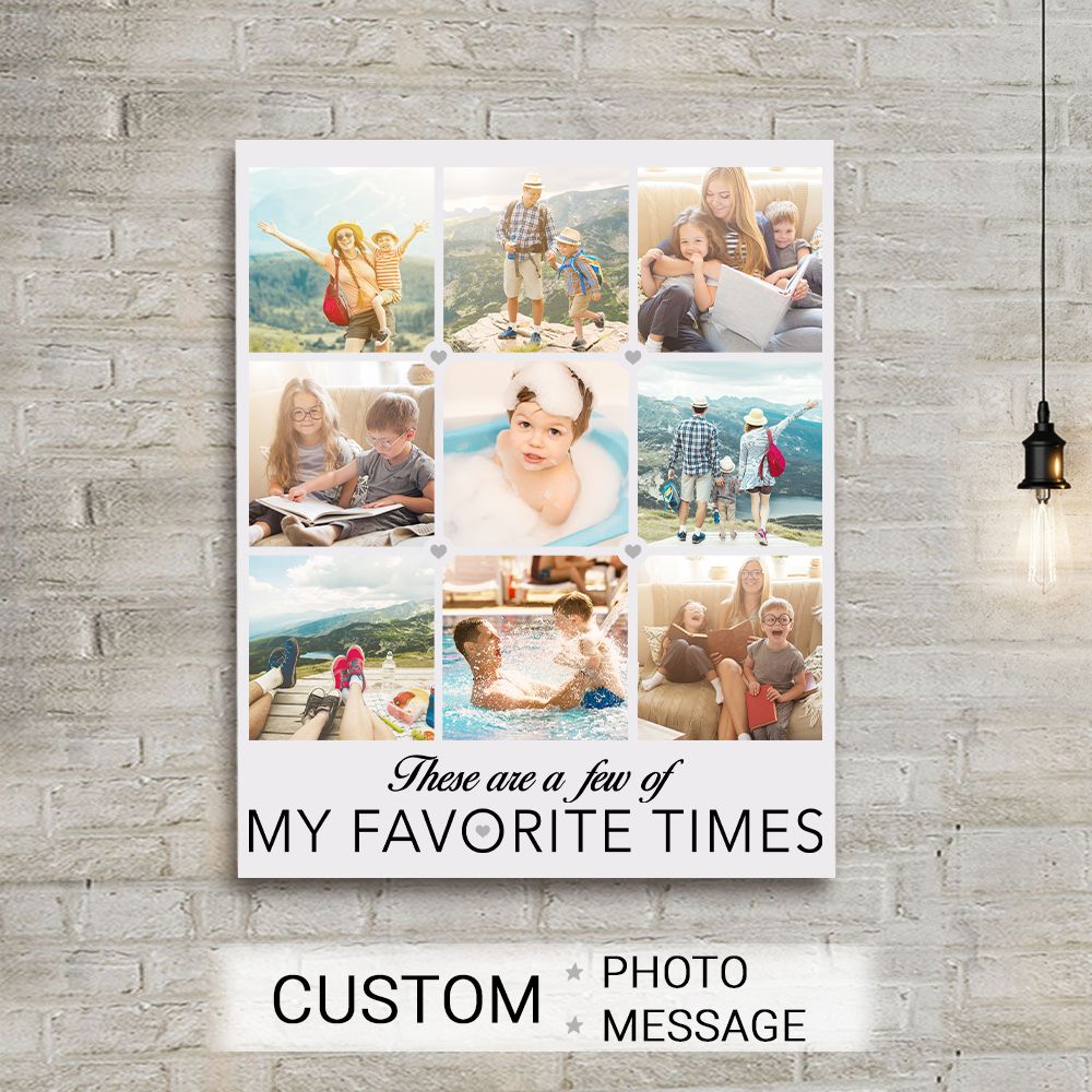 Personalized canvas print wall art gifts - CUSTOM PHOTO - These are a few of my favorite things