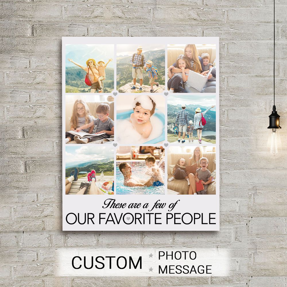 Personalized canvas print wall art gifts - CUSTOM PHOTO - These are a few of my favorite things