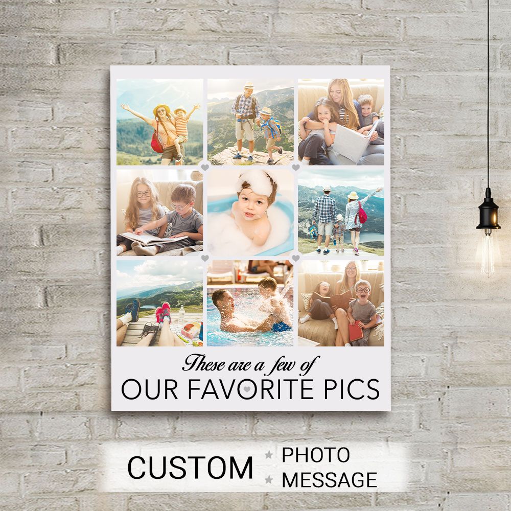 Personalized canvas print wall art gifts - CUSTOM PHOTO - These are a few of my favorite things