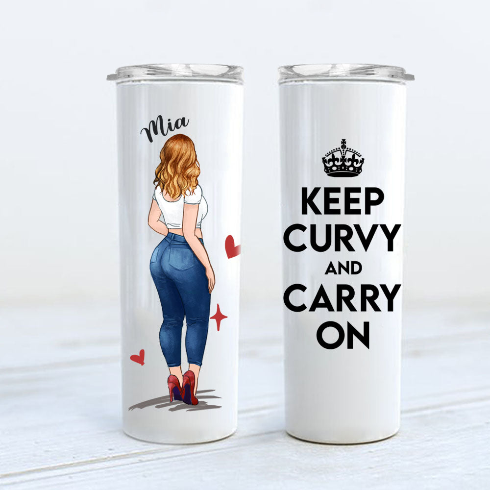 Personalized Skinny Tumbler Gift For Curvy Girls