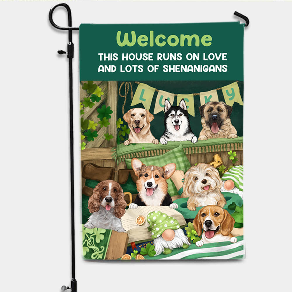 Personalized Welcome To The Dog's House Doormat - Unifury