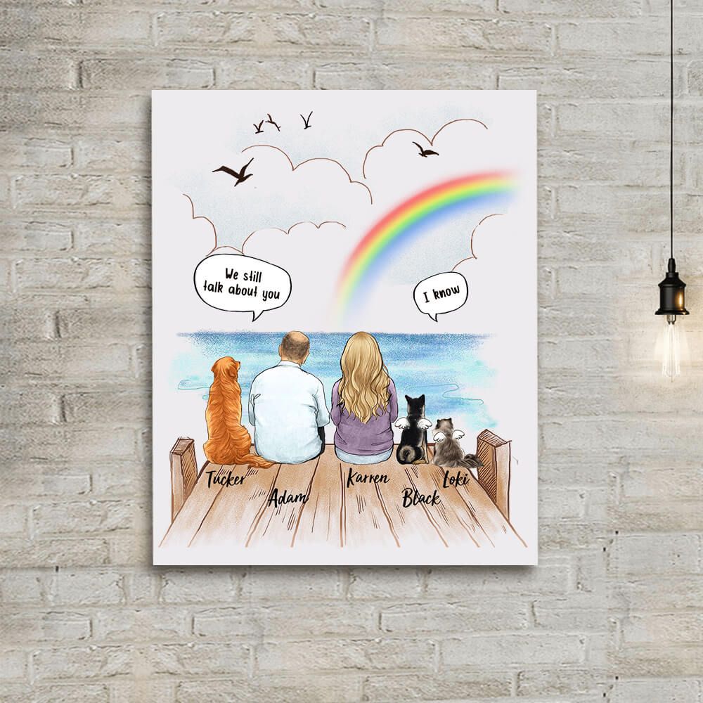 Dog Memorial Gifts Canvas Print Still Talk About You