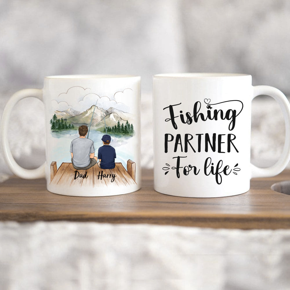 YouNique Designs Dad Fishing Mug from Daughter, Son or