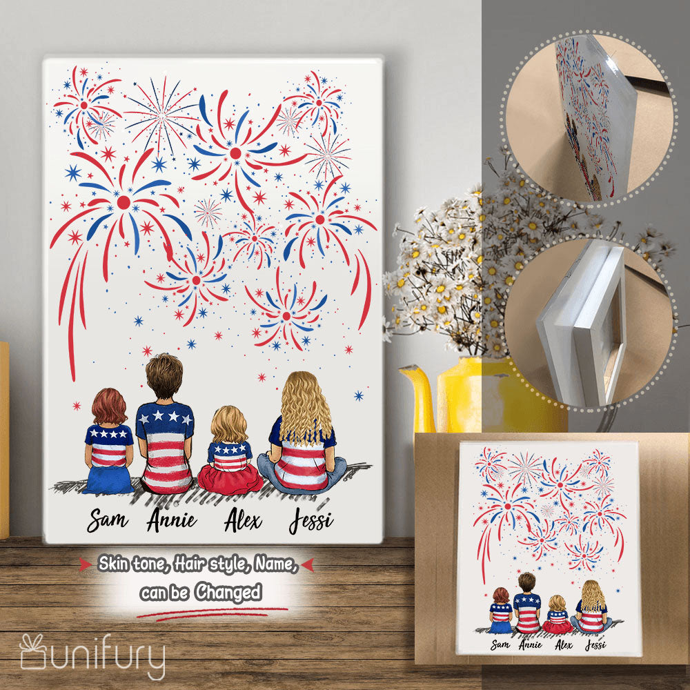 Personalized gifts for the whole family Acrylic Print 4th Of July - UP TO 5 PEOPLE - 2426