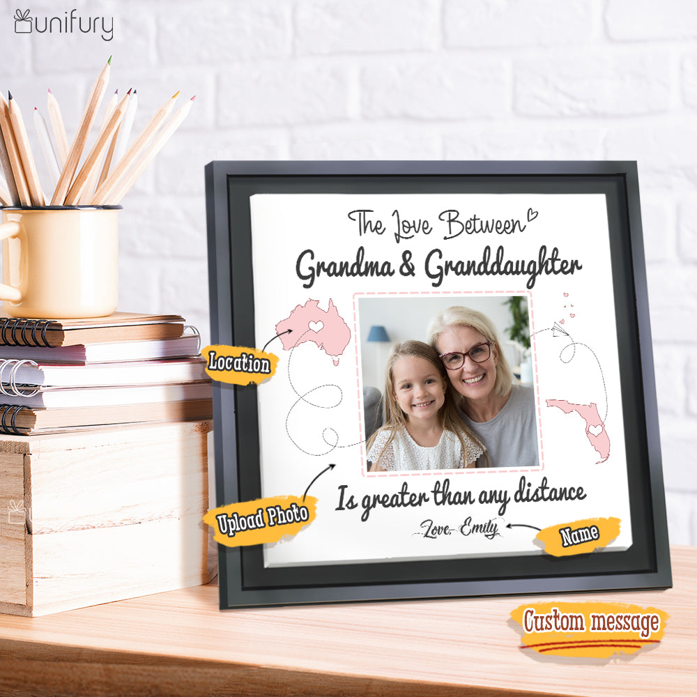 Personalized Framed Canvas Gift for Mom Dad Grandma Grandpa from Daughter Son Granddaughter Grandson- 2432