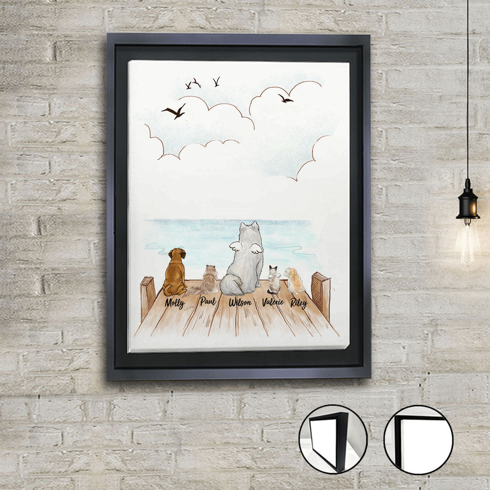 Custom framed Canvas Print for Dog Cat Owner
