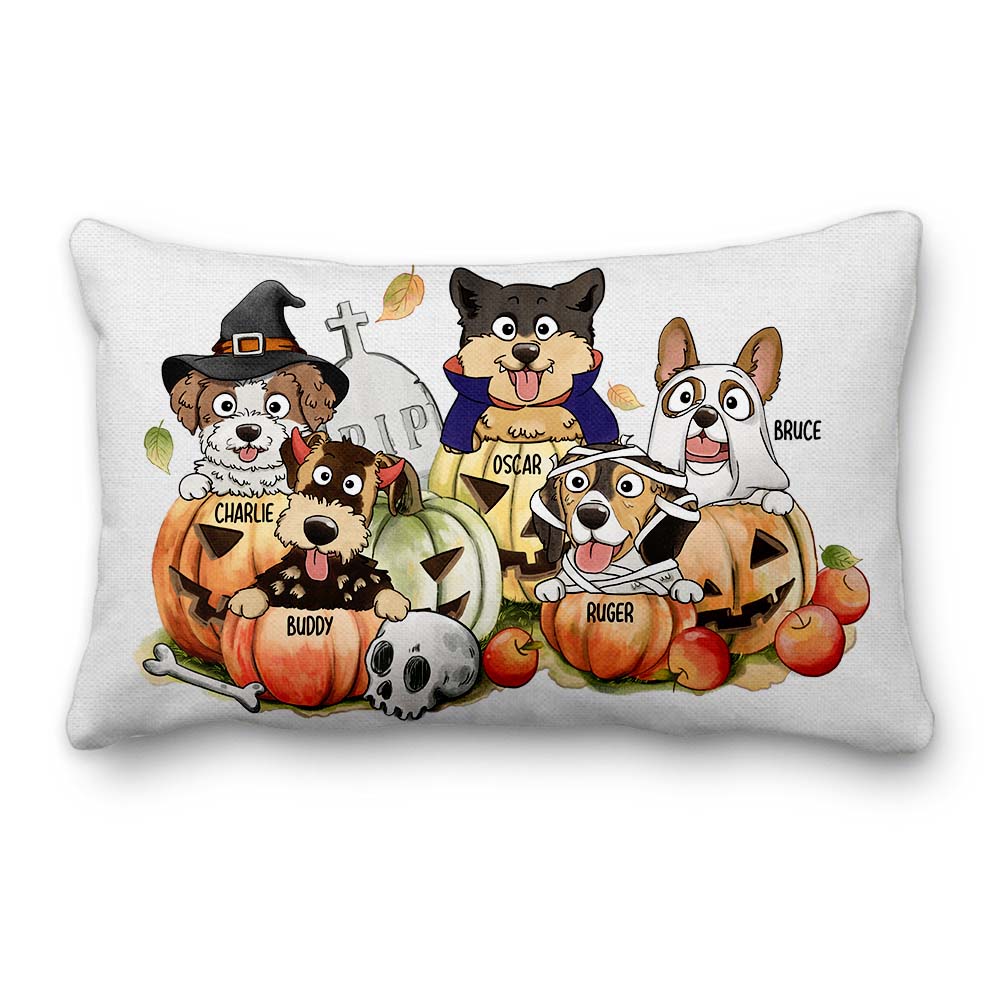 Personalized custom dog & cat Halloween Throw Pillow - Unifury