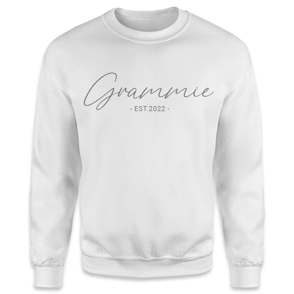 Grammie Est. 2022 Sweatshirt - Grandma Shirts For Women Grammie Gifts