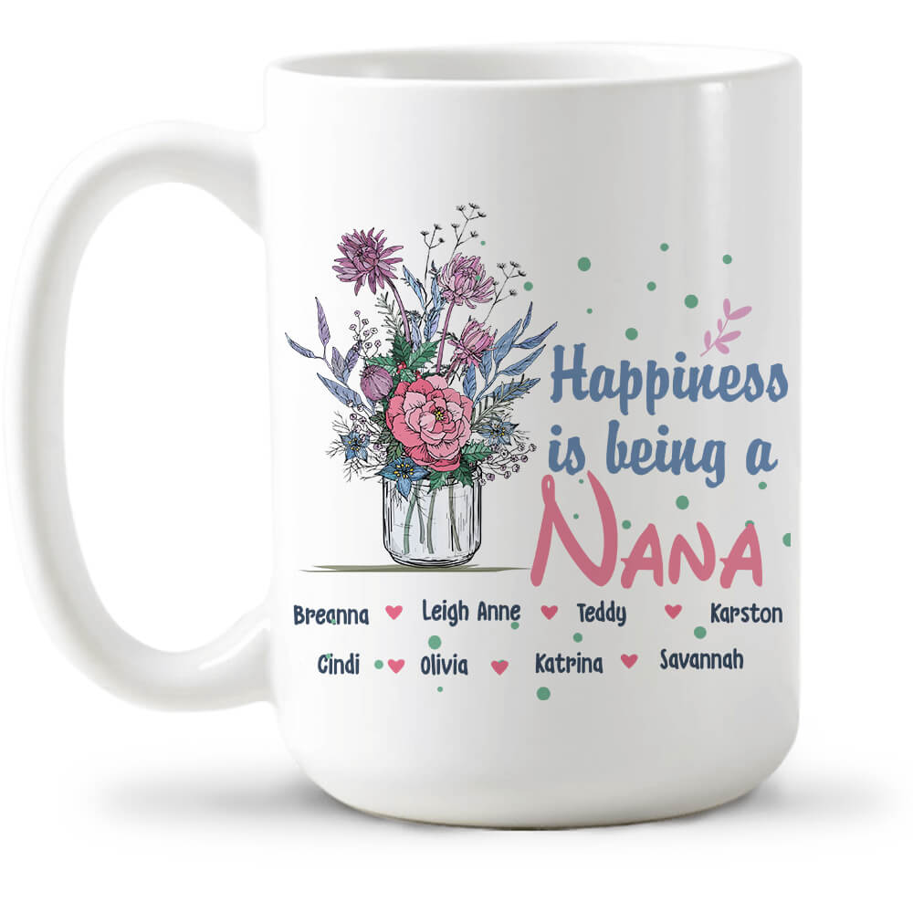 Best moms make the best nanas or grandmas personalized coffee mug with  photo option