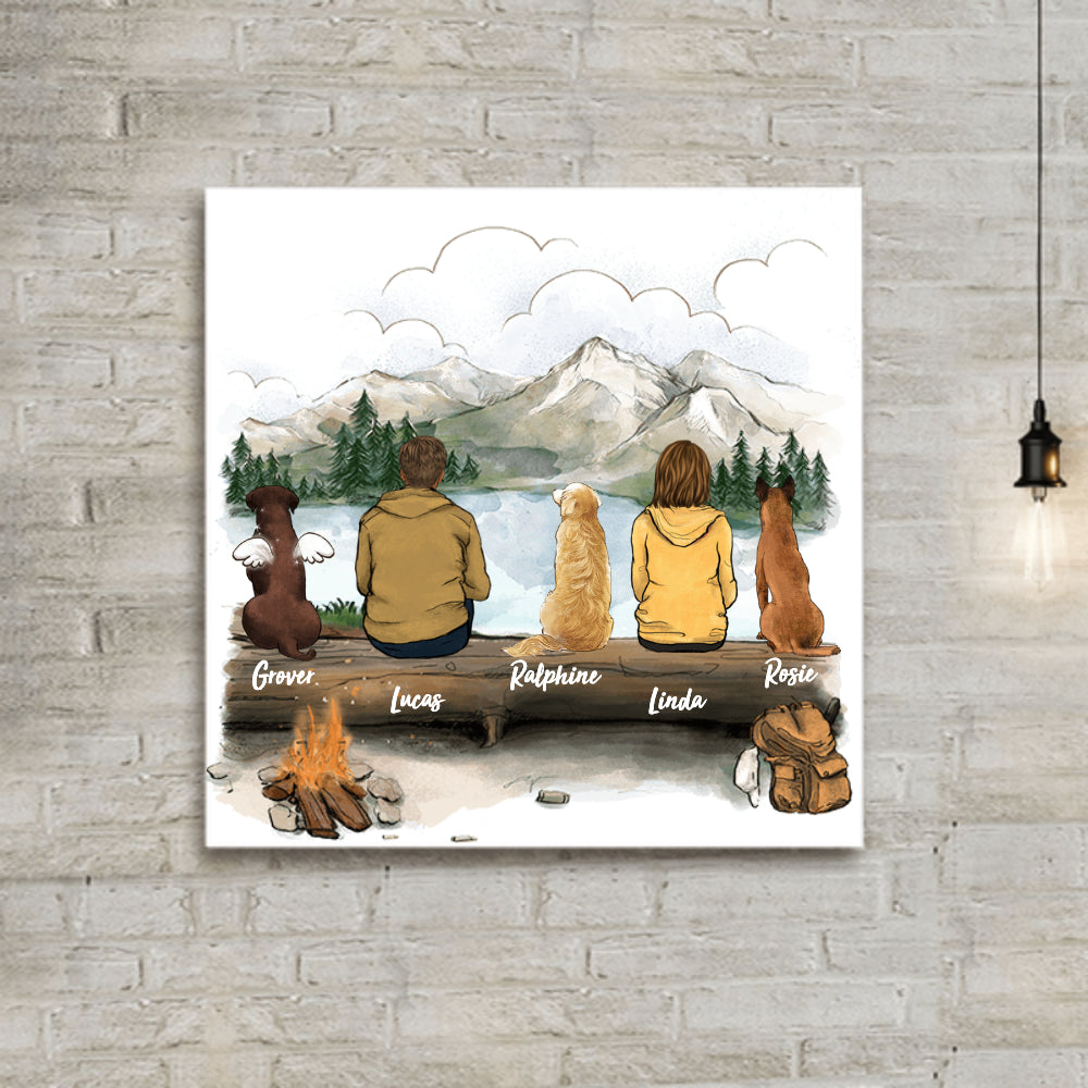 personalized 8x8" photo tile for dog lovers