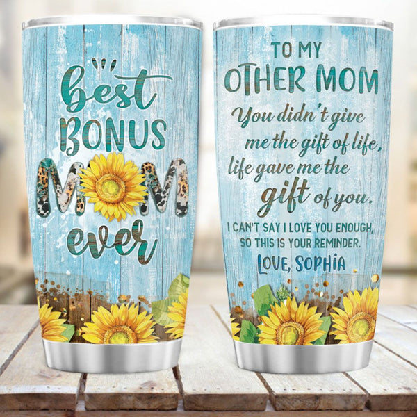 Personalized Mom Gifts From Daughter, To My Mom 20oz Stainless Steel  Tumbler, Sunflower Mom Cup, Mothers Day Gifts For Mom, New Mom, Bonus Mom,  Novelty Gift For Mommy On Valentine, Birthday 