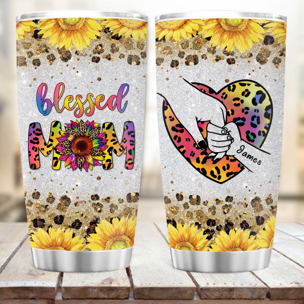 Personalized Fat Tumbler Gift - Holding hand