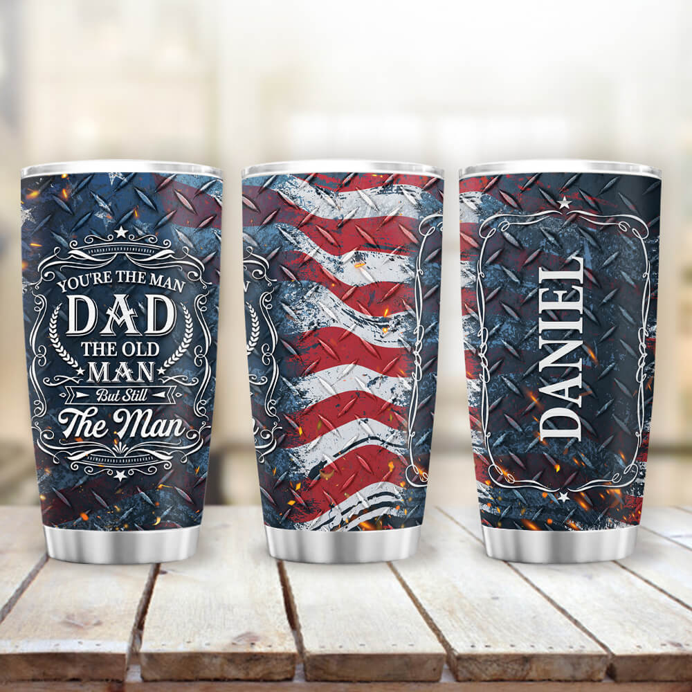 Personalized Fat Tumbler Gift - The old man, but still the man