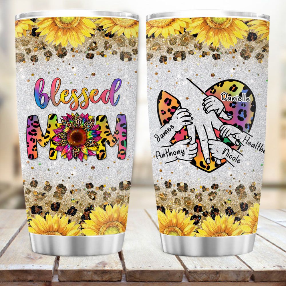 Personalized Fat Tumbler Gift - Holding hand